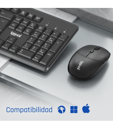 iggual Kit teclado ratón inalámbrico WMK-BASIC