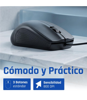 iggual Kit teclado y ratón COM-CK-STANDARD negro