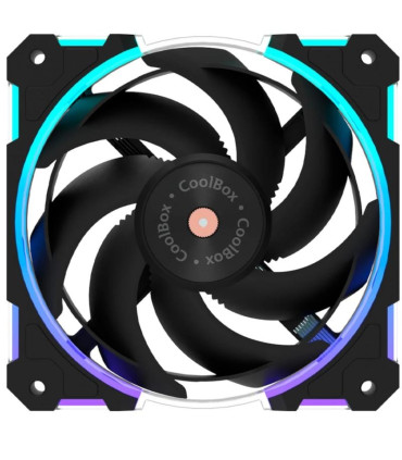 Coolbox Gaming Ventilador X12 PWM Aux 12Cm ARGB