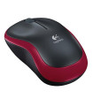 Logitech Ratón Inalámbrico M185 Rojo