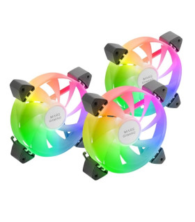 MARS GAMING Ventilador MF3A 120MM 3IN1 ARGB Negro