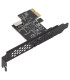 Gembird Tarjeta PCI-Express USB 3.2 GEN1 A-KEY