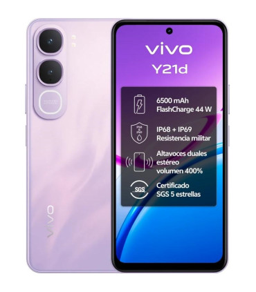 VIVO Y21d 5G 6.68" 6Gb(64) 256Gb IP69 Lavanda Purp