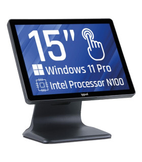 iggual TPV AIO 15" N100 8GB + 256GB 8USB W11Pro