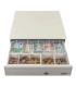 iggual Cajón portamonedas IRON-30W 42cm 5+5 blanco