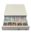 iggual Cajón portamonedas IRON-30W 42cm 5+5 blanco