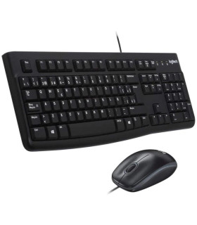 Logitech MK120 Teclado+Ratón Óptico 1000dpi USB