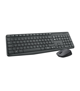 Logitech MK235 Teclado+Ratón Inalámbrico Gris
