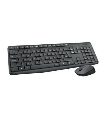 Logitech MK235 Teclado+Ratón Inalámbrico Gris