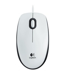 Logitech B100 Ratón Blanco OEM