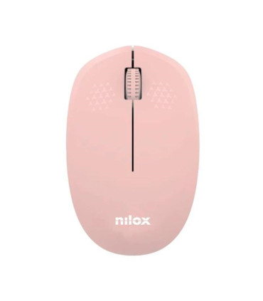 Nilox Ratón Wireless, 1000 DPI, 3 botones, Rosa