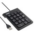 Tooq Teclado USB Numérico 19 teclas Negro