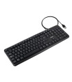Tooq Teclado USB estándar 104 teclas Negro