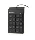 Gembird Teclado Numérico por cable USB Negro