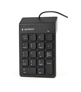 Gembird Teclado Numérico por cable USB Negro