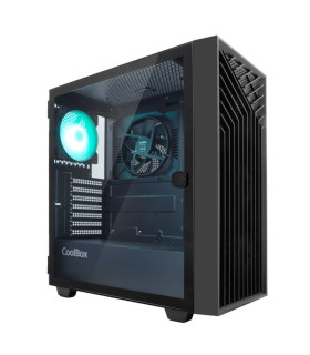 Coolbox Caja Gaming ATX GA300 GRIDLINE Black