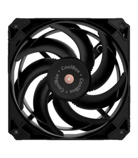 Coolbox Gaming Ventilador V12 PWM AUX 12Cm Negro