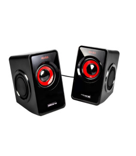 Mars Gaming Altavoces 2.0 MS1 negro/rojo