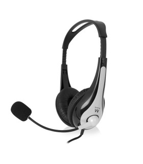 EWENT EW3562 Auriculares + Micrófono Stéreo negro