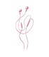 NGS Auricular Rosa Estéreo Cable JACK 3.5 Mm