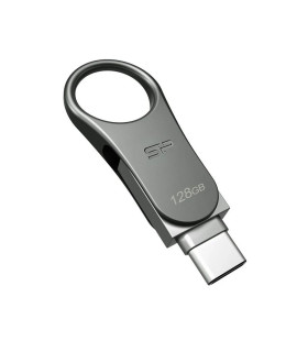 SP Lapiz USB C80 USB-C 3.2 128GB Dual Metalico
