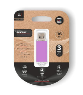 TECH ONE TECH Basic Pendrive 16Gb USB 2.0 Purple