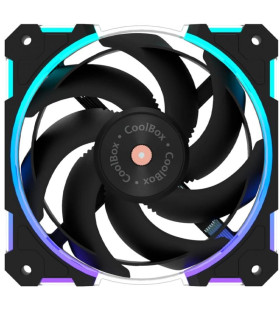 Coolbox Gaming Ventilador X12 PWM Aux 12Cm ARGB