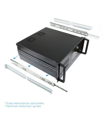 Tooq Caja RACK-406N-USB3 4U 19" ATX Sin F.A Negro