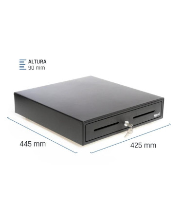 iggual Cajón Portamonedas IRON-70 44,5cm 5+8 negro