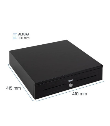 iggual Cajón portamonedas IRON-HD 41cm 5+8 negro