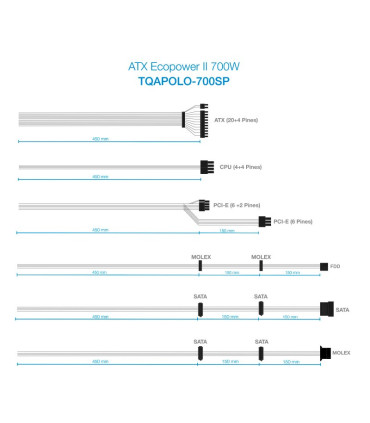 Tooq Fuente Alimentación TQAPOLO-700SP 700W