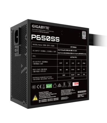 Gigabyte Fuente Alimentación GP-P650SS 650W 80+