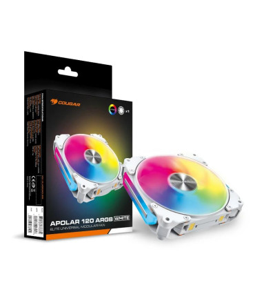 Cougar Ventilador Modular Apolar 120 Argb White