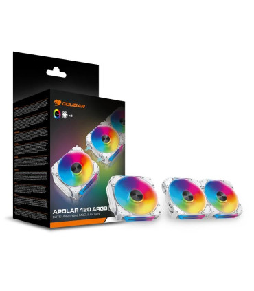 Cougar Vent. Modular Apolar 120 Argb White (3pcs)