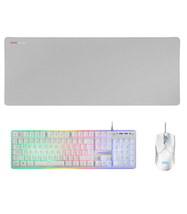 Mars Gaming Combo MCPX GAMING 3IN1 RGB WHITE PT